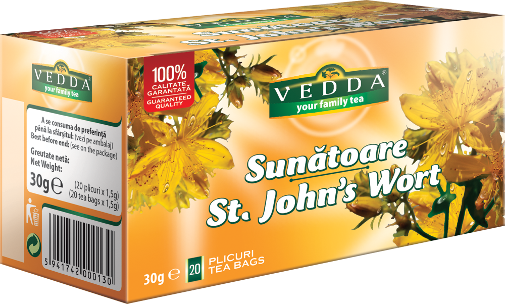 Ceai de sunatoare, 20 plicuri x 1.5g, Vedda