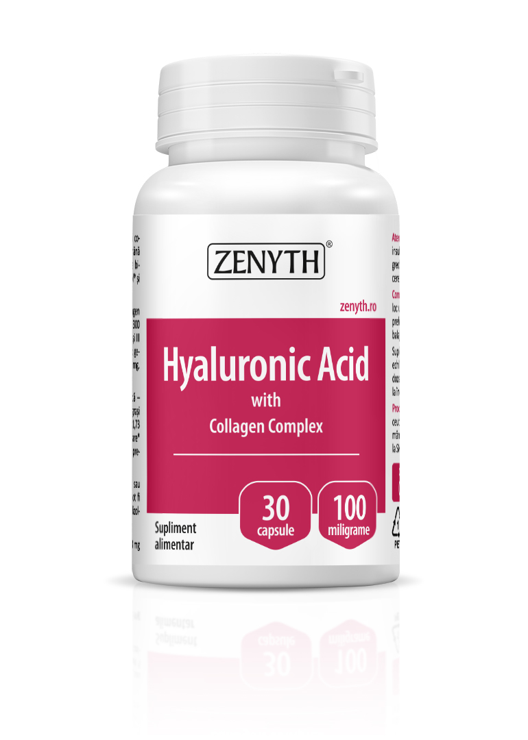 Hyaluronic Acid cu Collagen Complex, 30 capsule, Zenyth