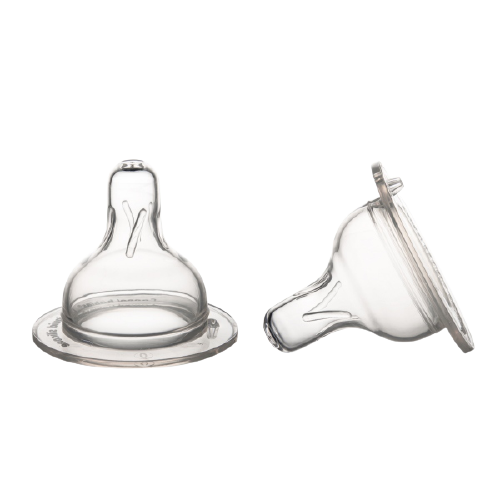 Tetina din silicon cu flux mare pentru biberon cu gat larg EasyStart 12 luni+, 2 bucati, Canpol babies