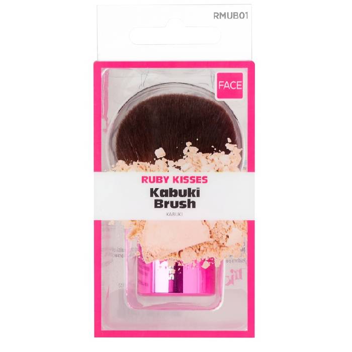 Pensula de machiaj Ruby Kisses Kabuki Brush, 1 bucata, Kiss