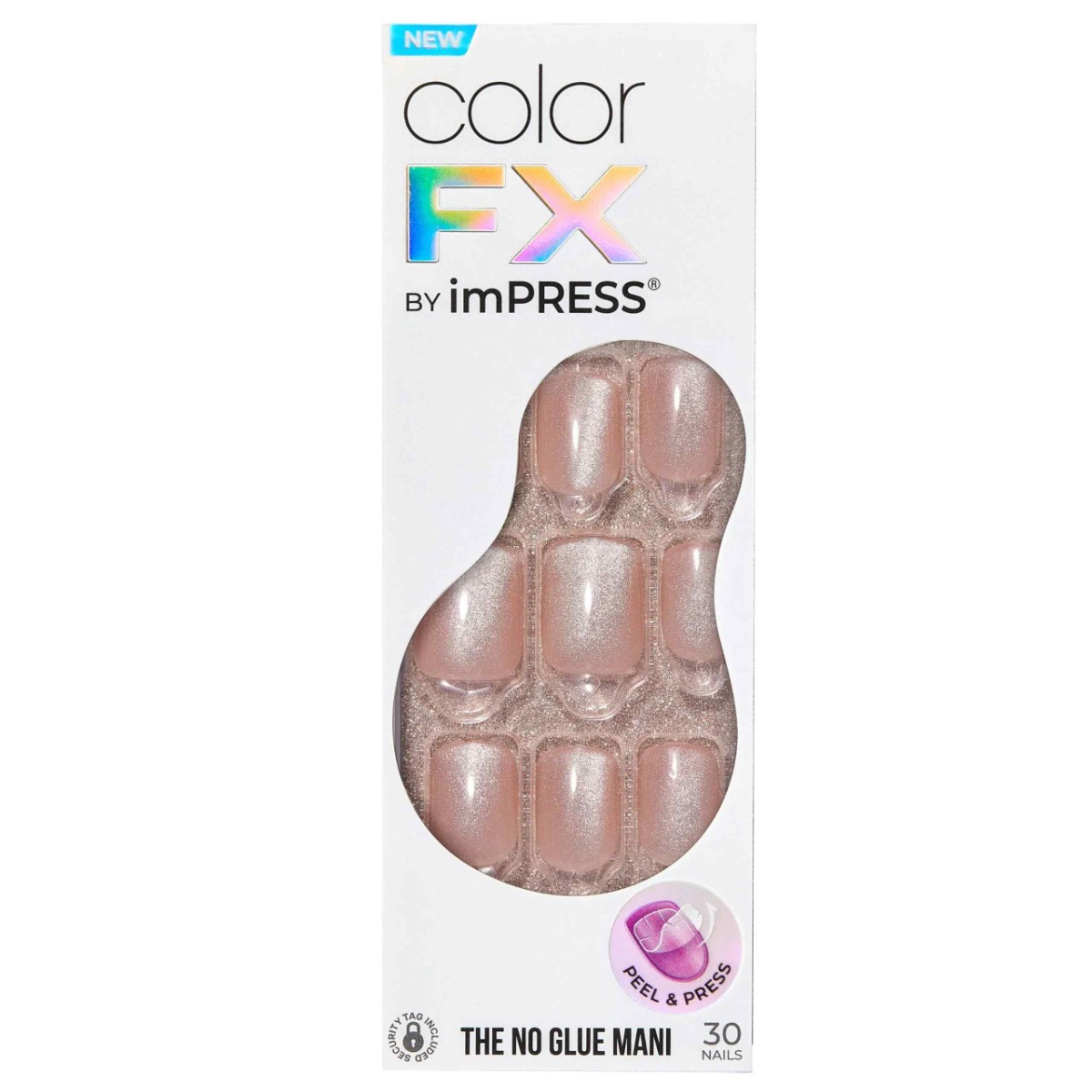 Unghii false Impress Color Fx Starstruck, 30 bucati, Kiss