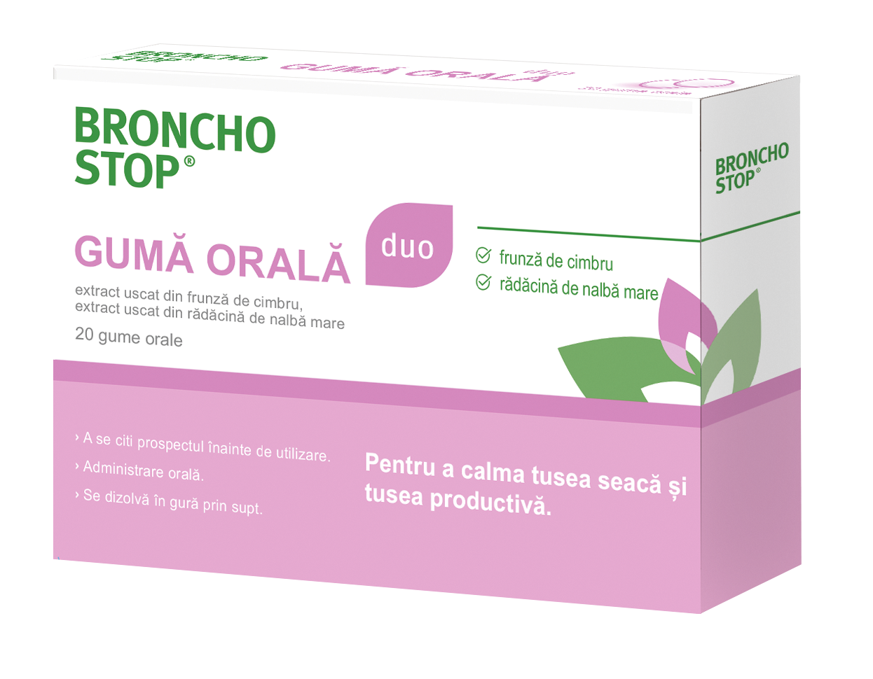 Guma orala, 20 bucati, Bronchostop