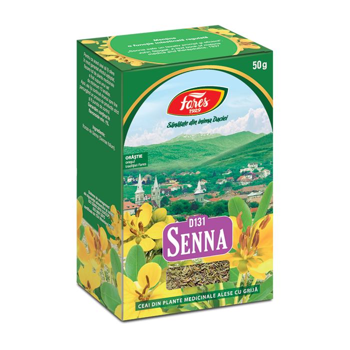 Ceai frunze de senna, 50g, Fares