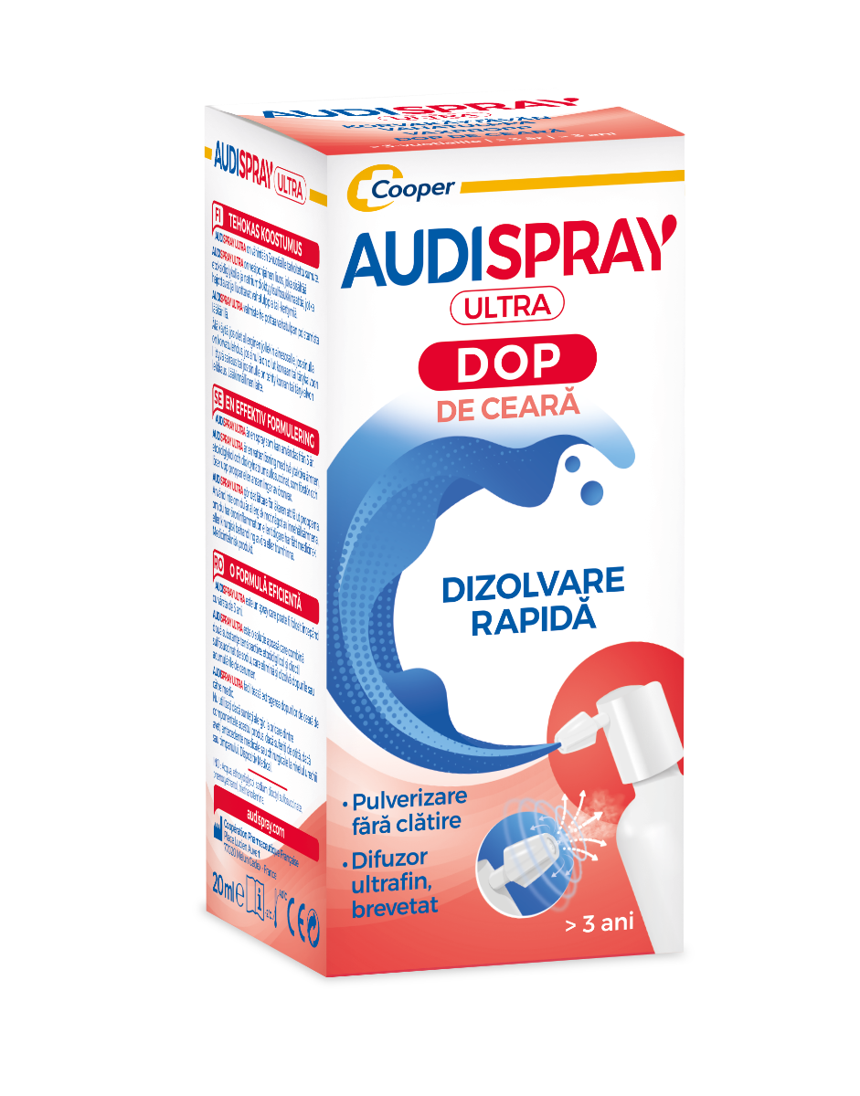 Audispray Ultra Dopuri de ceara, 20ml, Audispray