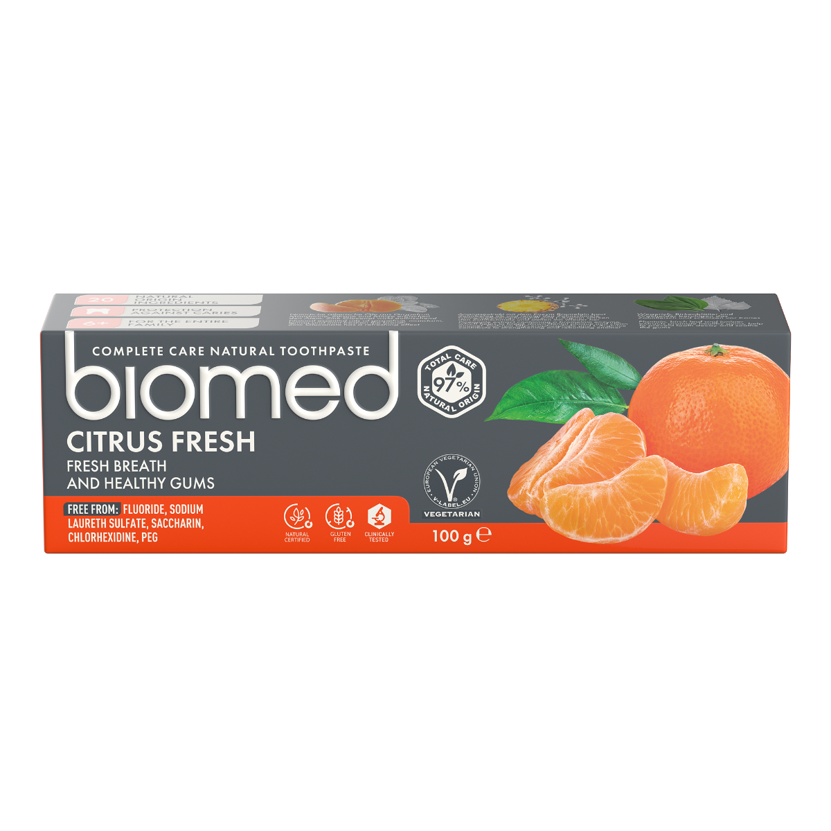 Pasta de dinti Citrus Fresh, 75ml, Biomed