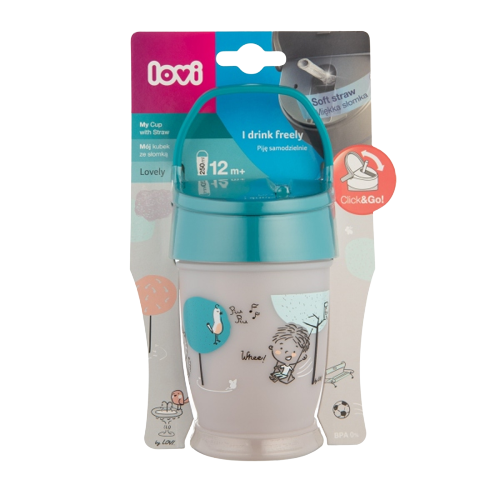Cana cu pai Junior Lovely baieti, 250ml, Lovi