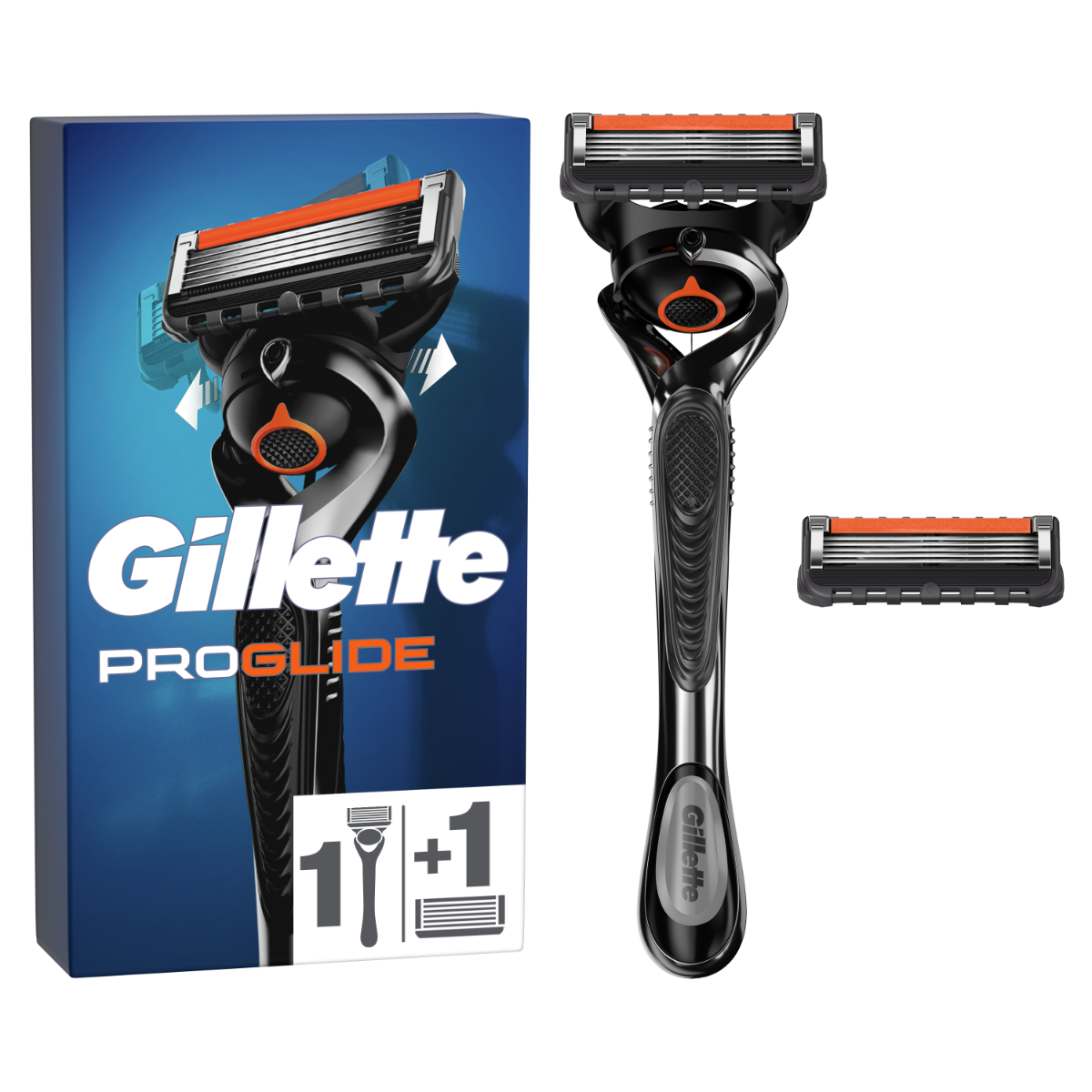 Aparat de ras pentru barbati Proglide + rezerva, 1 bucata, Gillette