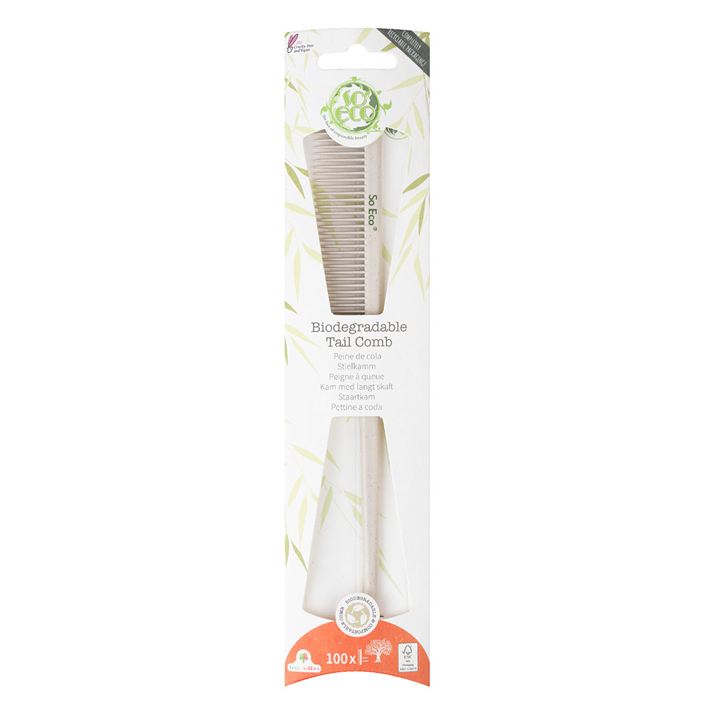 Pieptene ecologic biodegradabil cu coada, 1 bucata, So Eco