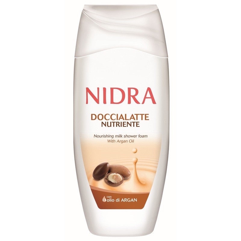 Gel de dus si spuma cu ulei de argan nutritiv, 250ml, Nidra
