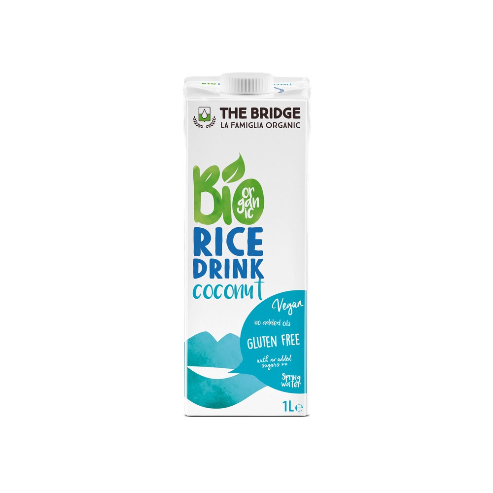 Bautura vegetala din orez cu cocos Bio, 1000ml, The Bridge