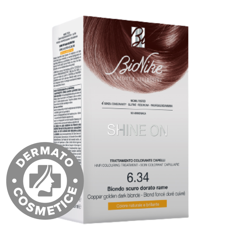 Vopsea pentru par Nr. 6.34 Coper Golden Dark Blonde Shine On, 1 bucata, Bionike