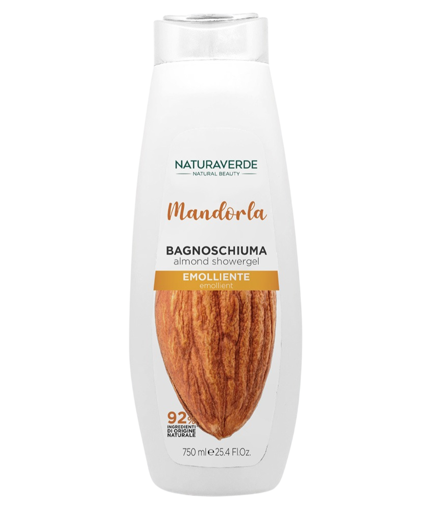 Gel de dus emolient cu migdale, 750ml, Natura Verde