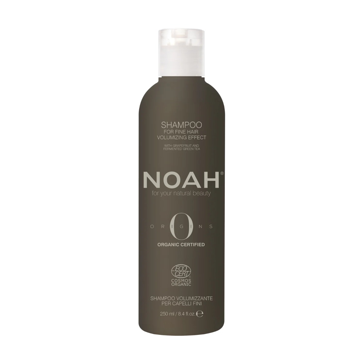 Sampon bio volumizant cu Extract de Grapefruit si Ceai verde pentru par subtire, 250ml, Noah