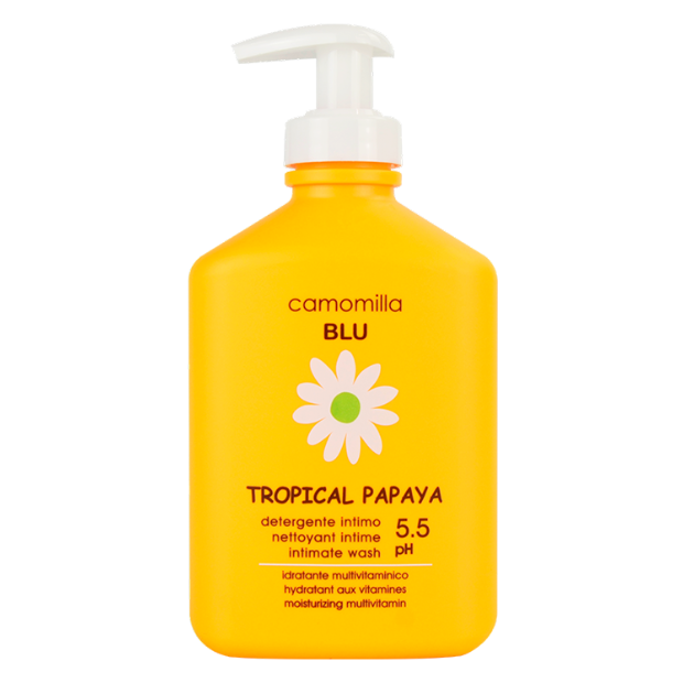 Gel intim de curatare pH 5.5 Tropical Papaya, 300ml, Camomilla Blu