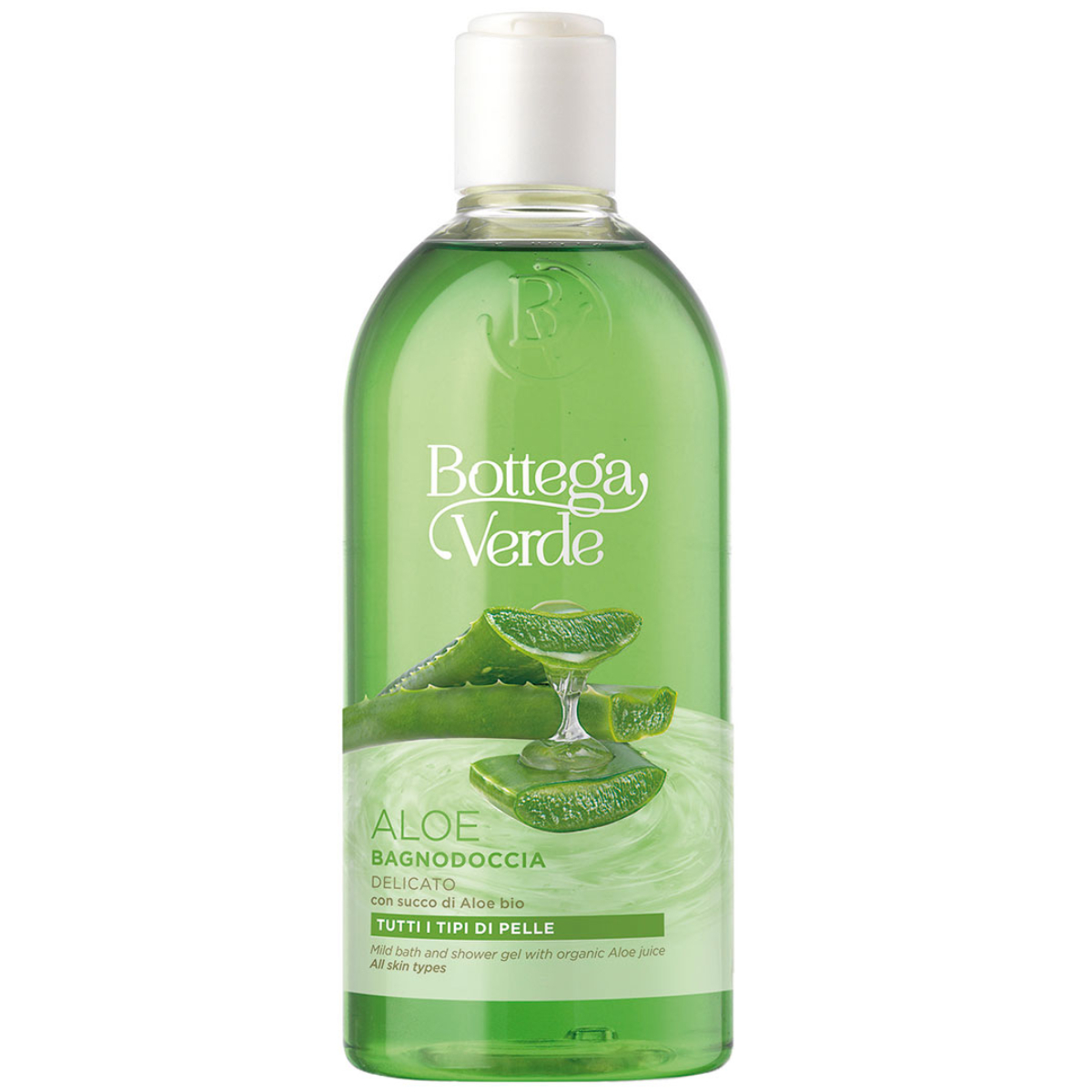 Gel de dus cu extract de suc de aloe vera Bio, 400ml, Bottega Verde