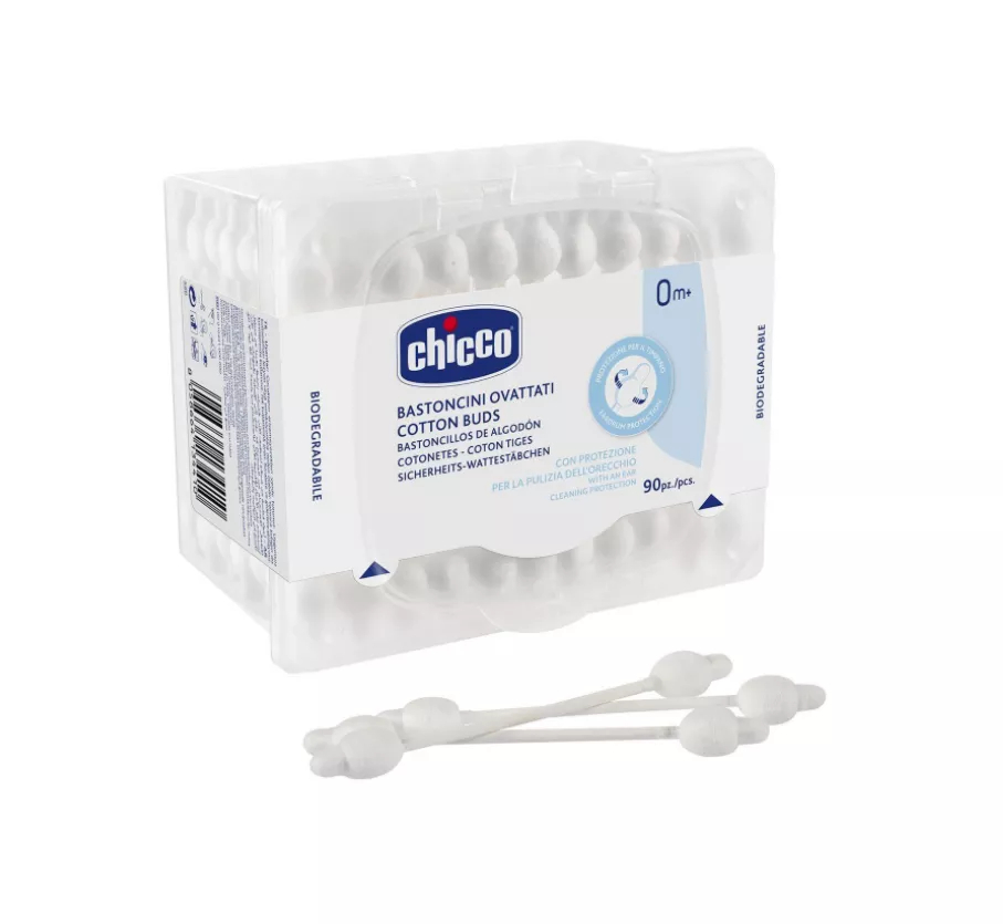 Betisoare pentru urechi 0 luni+, 90 bucati, Chicco