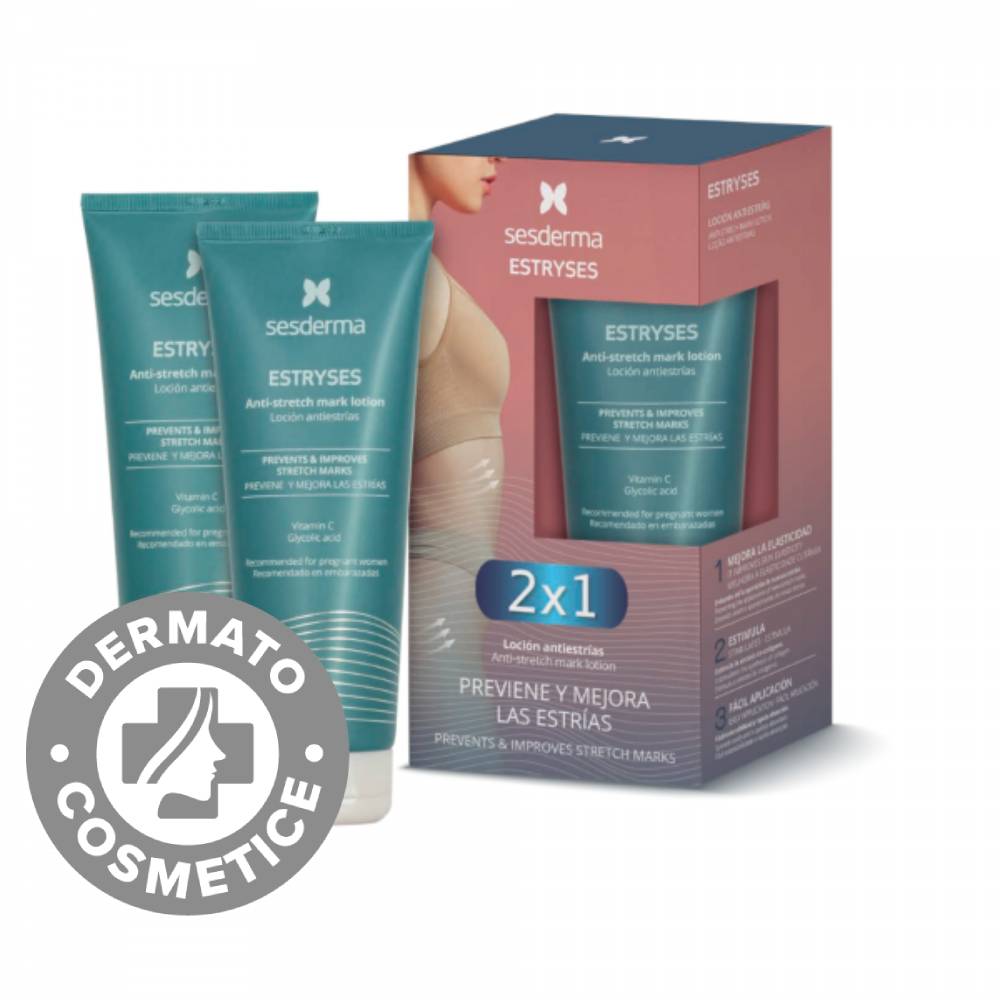 Pachet Lotiune anti-vergeturi Estryses, 2 x 200ml, Sesderma