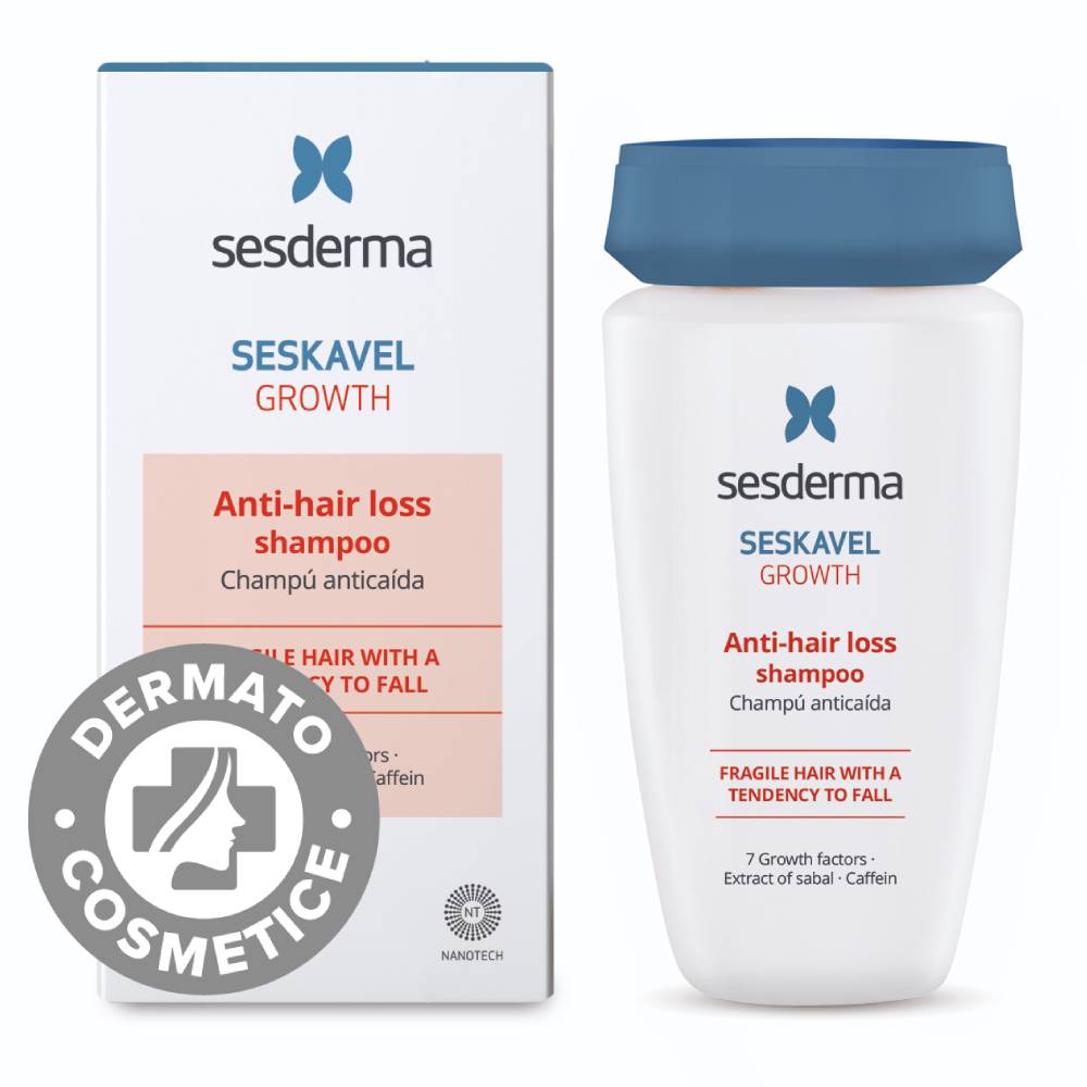 Sampon impotriva caderii parului Seskavel Growth, 250ml, Sesderma