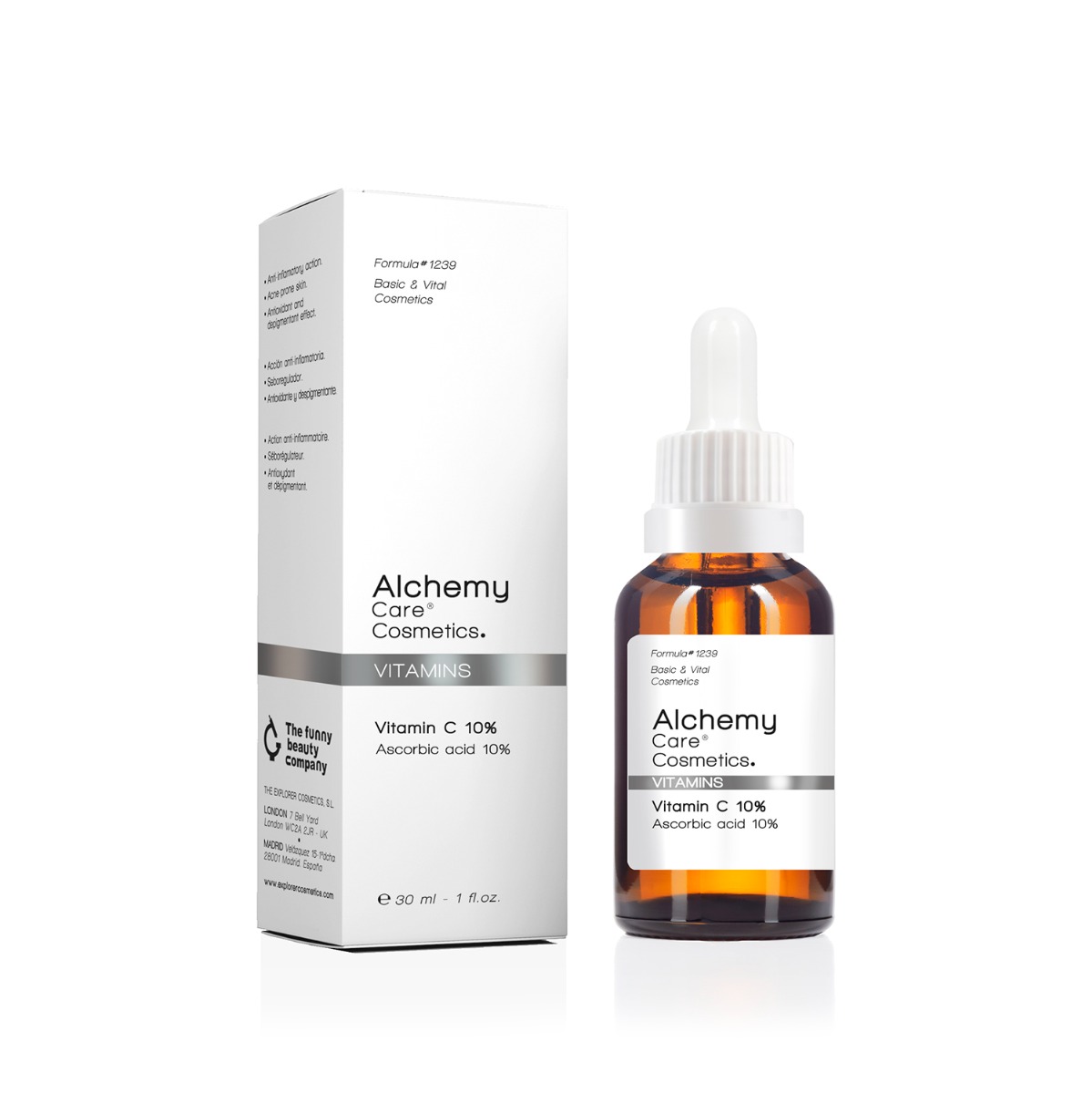 Ser pentru fata cu Vitamina C 10%, 30ml, Alchemy