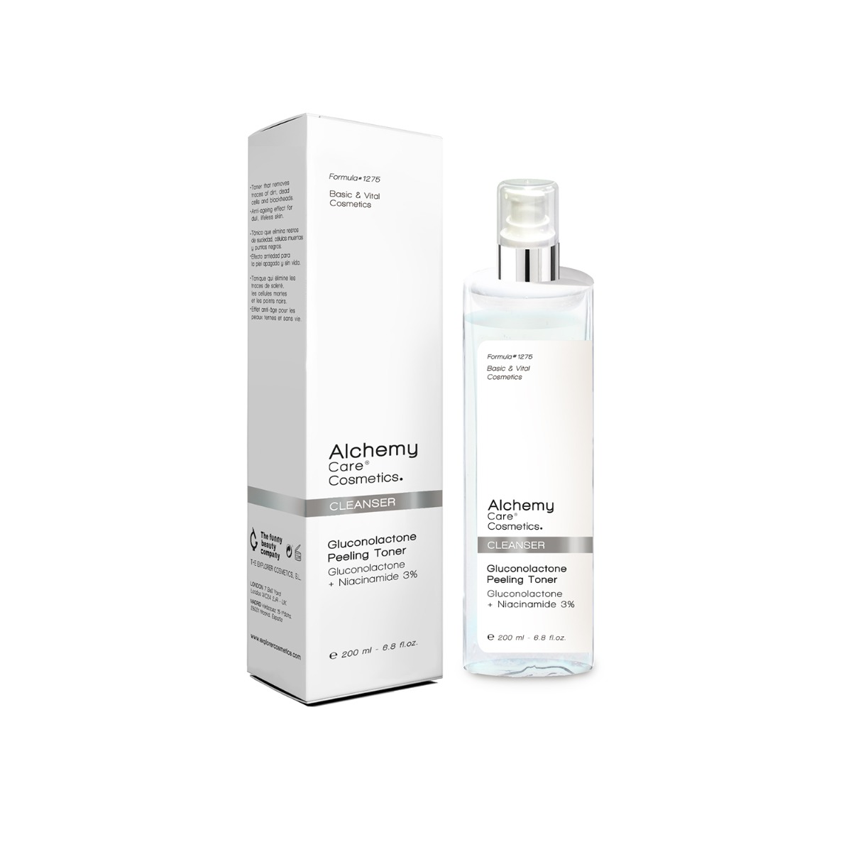 Toner exfoliant Gluconolactone Peeling, 200ml, Alchemy