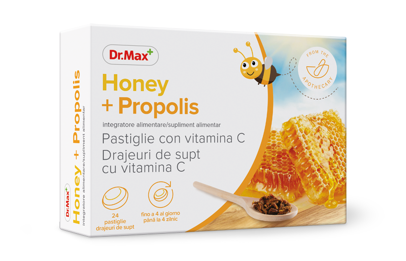 Dr. Max Honey&Propolis, 24 drajeuri