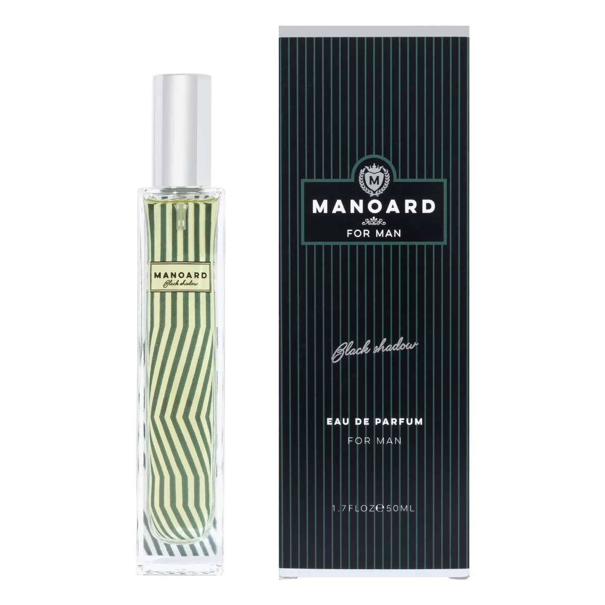 Apa de parfum pentru barbati Black Shadow, 50ml, Manoard