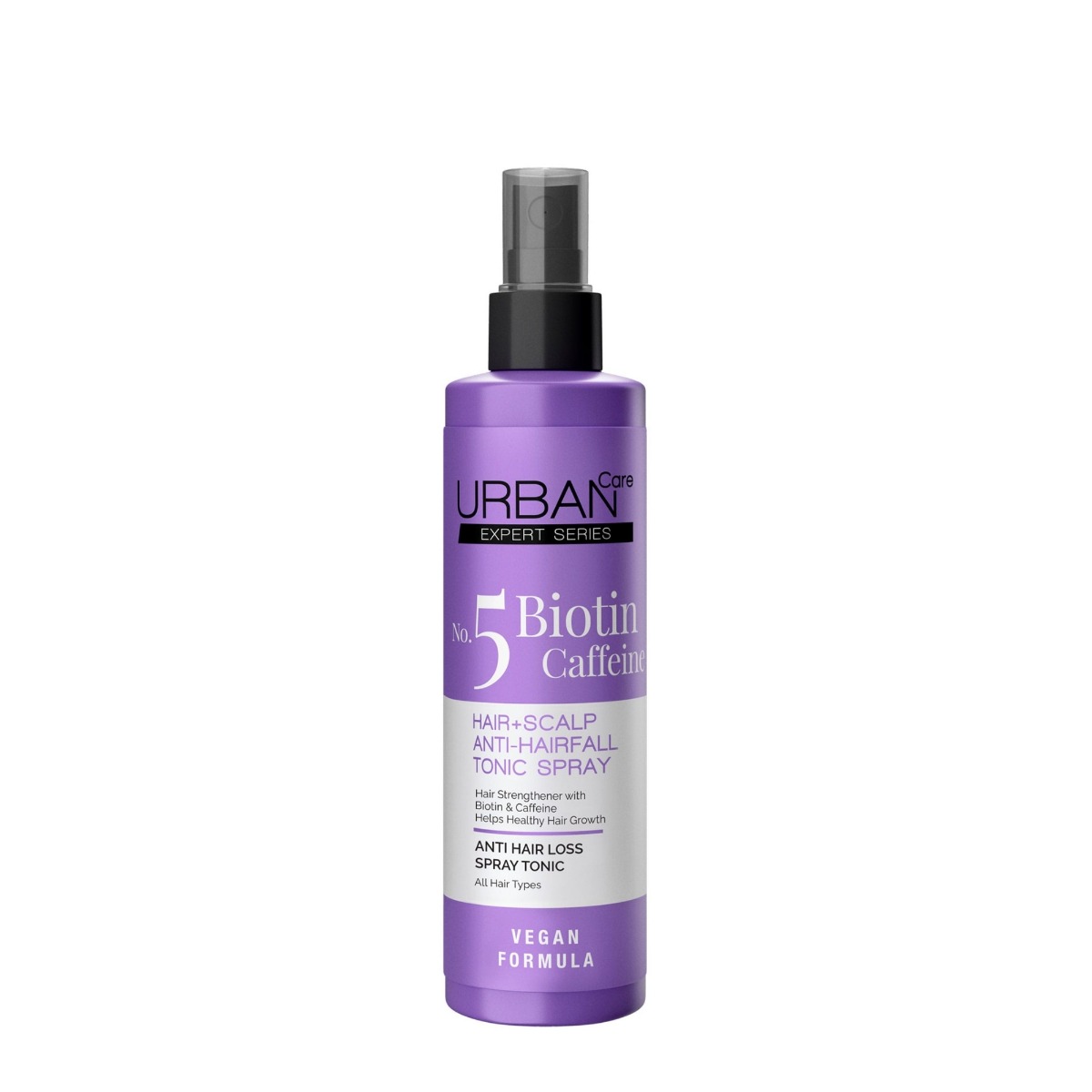 Spray tonic pentru par cu Biotina si Cafeina No. 5, 200ml, Urban Care