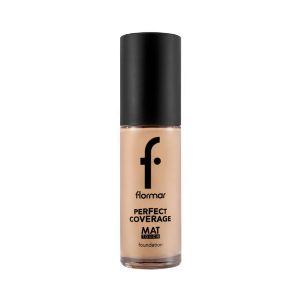Fond de ten mat Perfect Coverage Mat Touch 321 Natural Pastelle, 30ml, Flormar