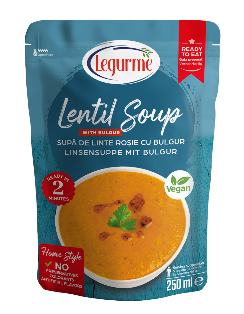 Supa de Linte Rosie cu Bulgur, 250g, Legurme