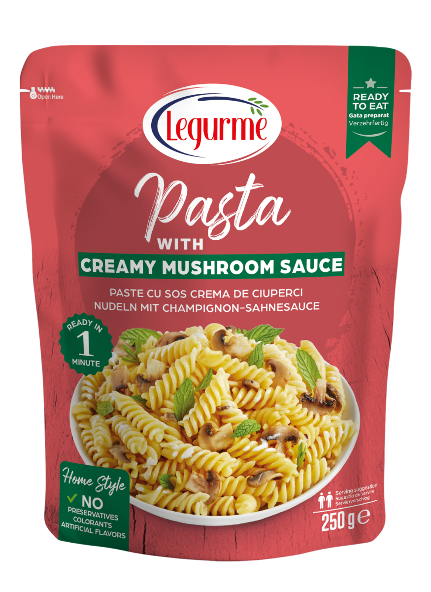 Paste cu sos Crema de Ciuperci, 250g, Legurme