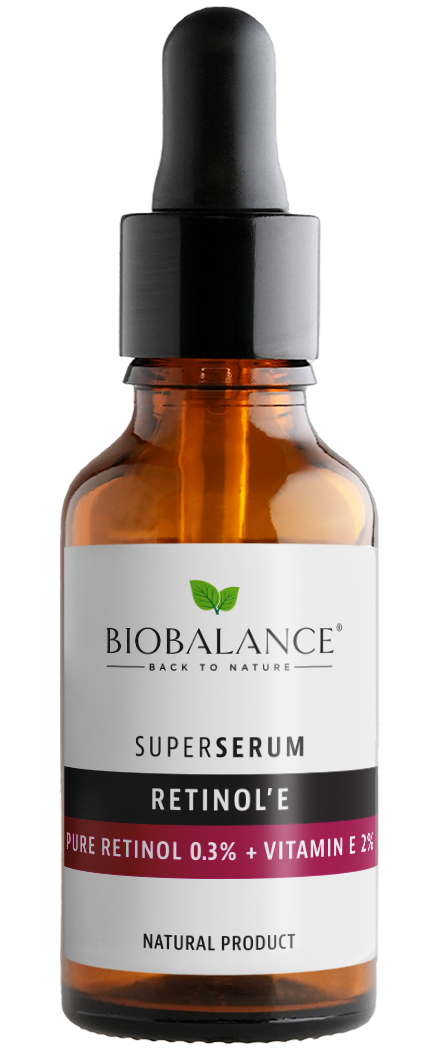Ser de fata Retinol'e Retinol pur 0,3 + Vitamina E 2% Super Serum, 30ml, Bio Balance