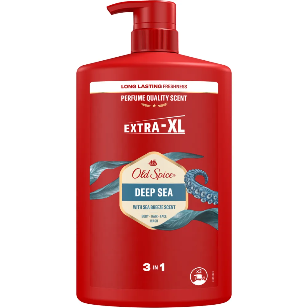 Gel de dus si sampon 3 in 1 Deep Sea, 1000ml, Old Spice