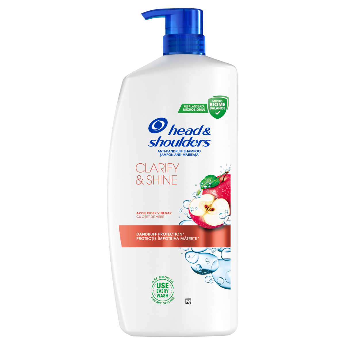 Sampon anti-matreata cu Otet de Mere Clarify & Shine, 800ml, Head&Shoulders