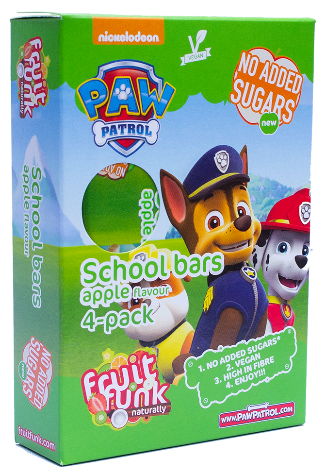 Batoane din fructe cu mere Paw Patrol, 80g, Fruit Funk