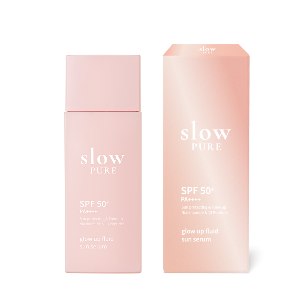 Ser pentru protectie solara SPF50+ PA++++ Glow Up Fluid Sun, 50ml, Slowpure