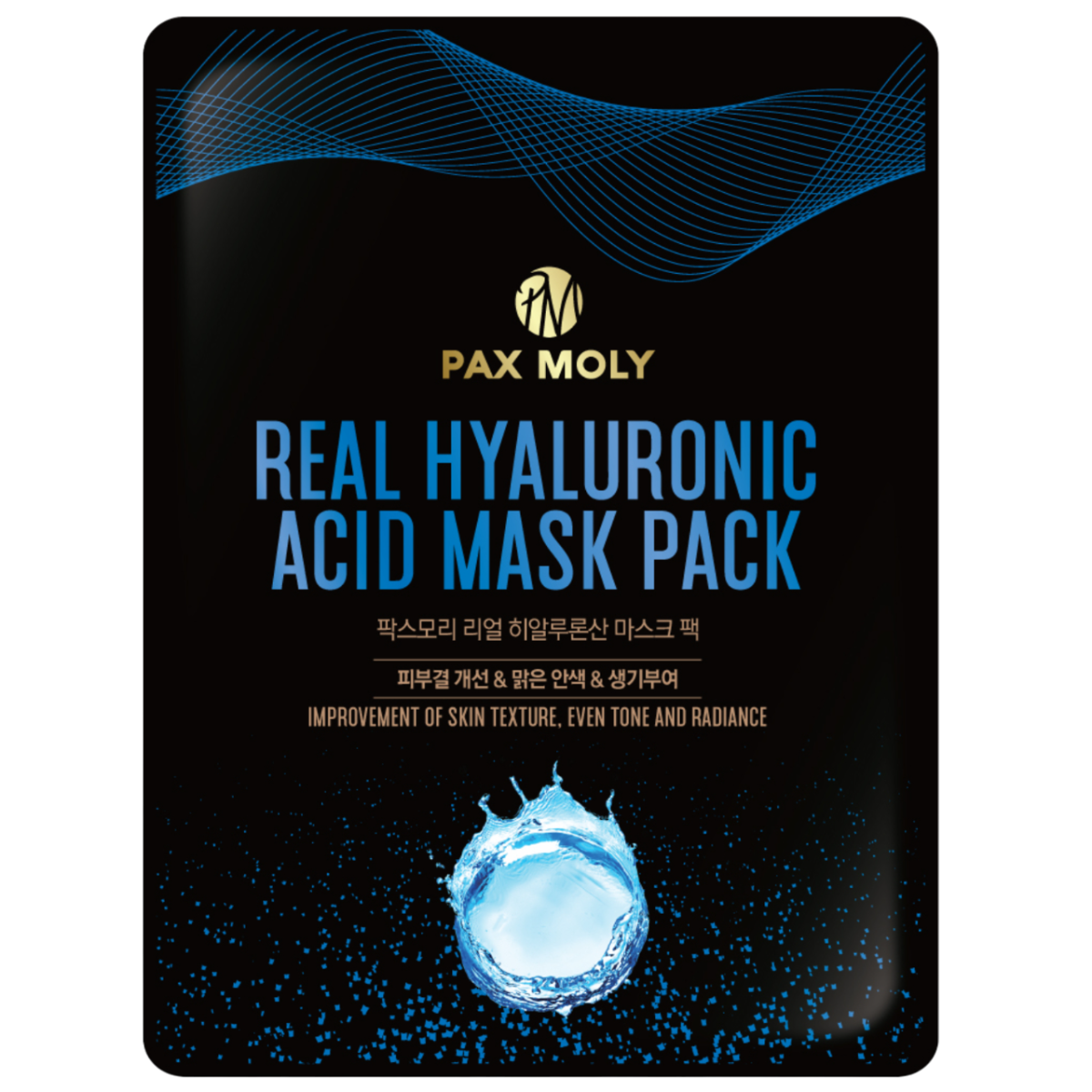 Masca tip servetel cu acid hialuronic, 25ml, Pax Moly