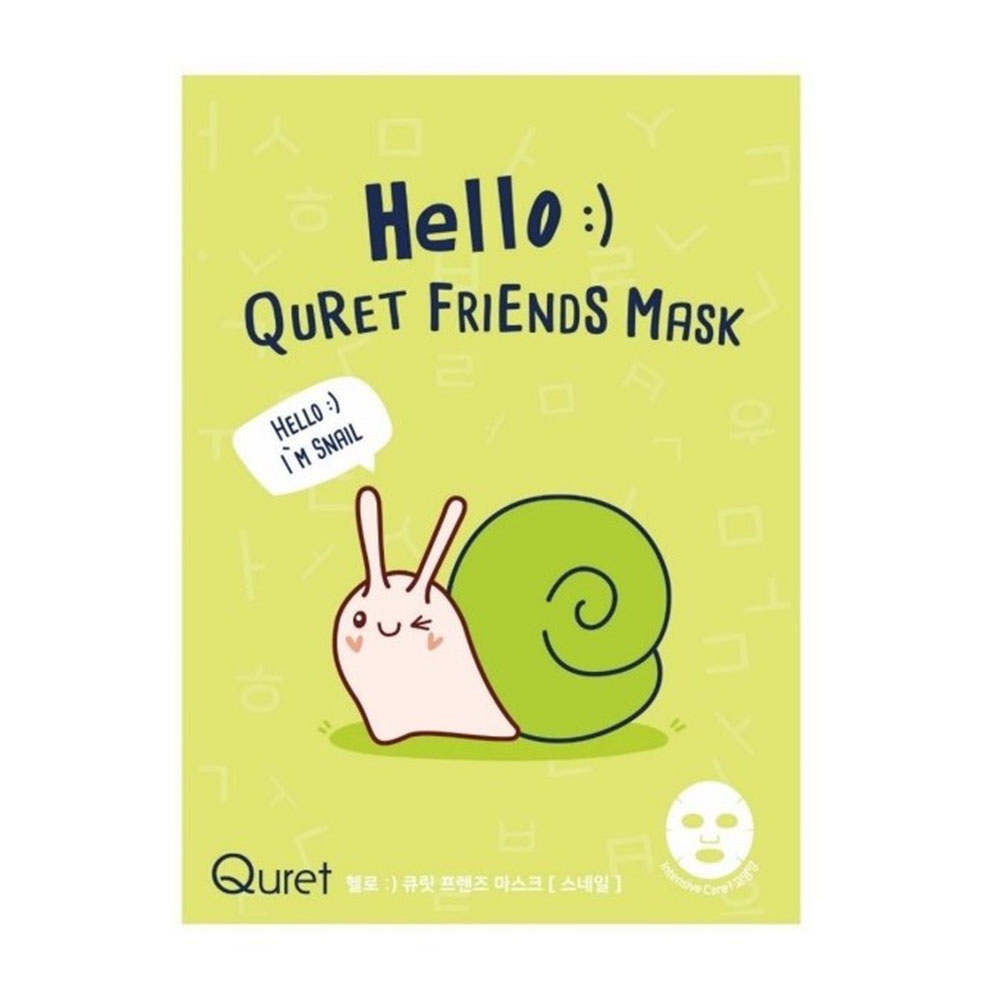 Masca fata cu mucus de melc Hello Friends, 25g, Quret