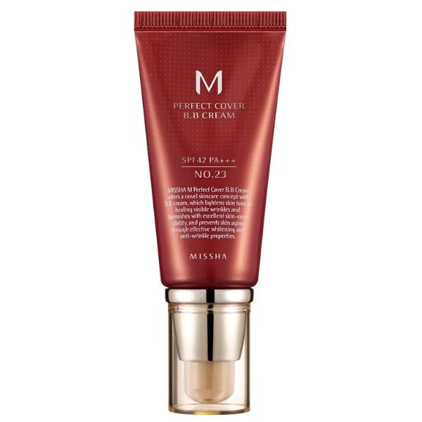 BB Cream M Perfect Cover SPF42/PA+++ Nuanta 23/Bej natural, 50ml, Missha