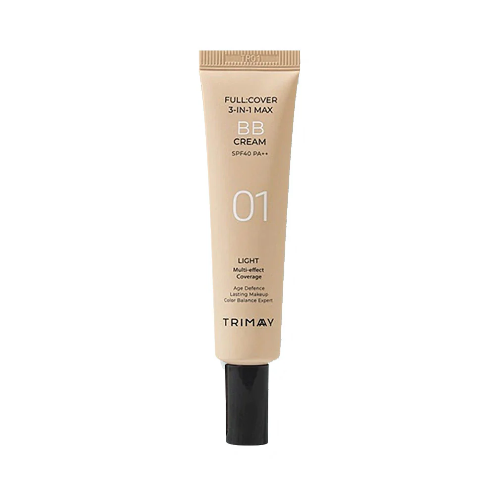 Crema de fata coloranta BB Cream SPF40 PA++ Full Cover 3-in-1 Max Light, 30ml, Trimay