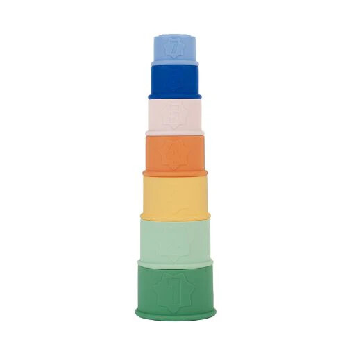 Set 7 jucarii stivuibile pentru baie, 1 bucata, Badabulle