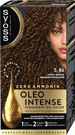 Vopsea de par fara amoniac Color Oleo 5-86 Sweet Brown, 115ml, Syoss
