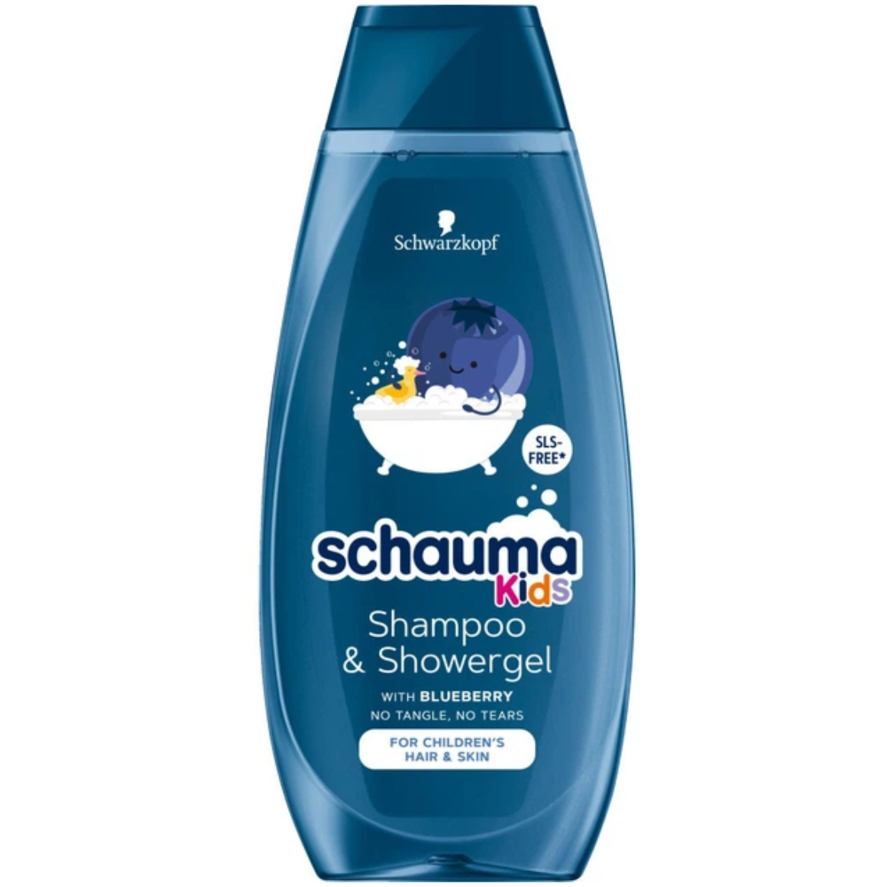 Sampon si gel de dus copii Blueberry, 400ml, Schauma