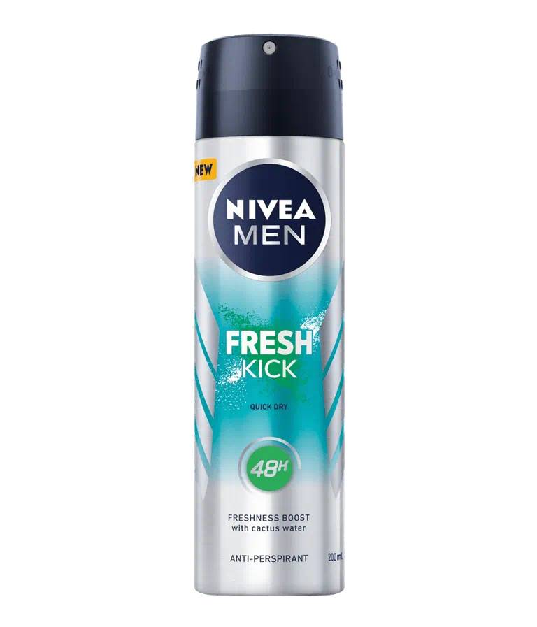 Deodorant spray pentru barbati Fresh Kick, 150ml, Nivea