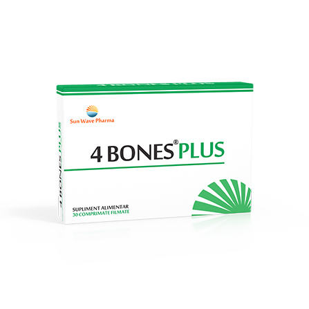 4 Bones Plus, 30 comprimate, Sun Wave Pharma