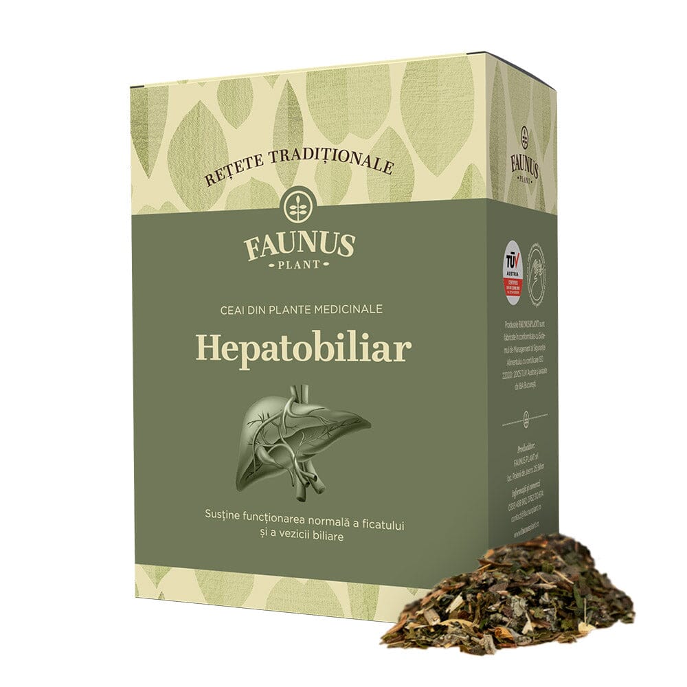 Ceai hepatobiliar pentru ficat gras Retete Traditionale, 180g, Faunus Plant