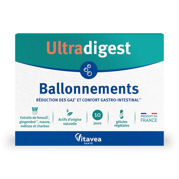 Ultradigest Ballonnements, 30 capsule, Vitavea