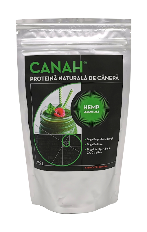 Pudra proteica de canepa, 300g, Canah