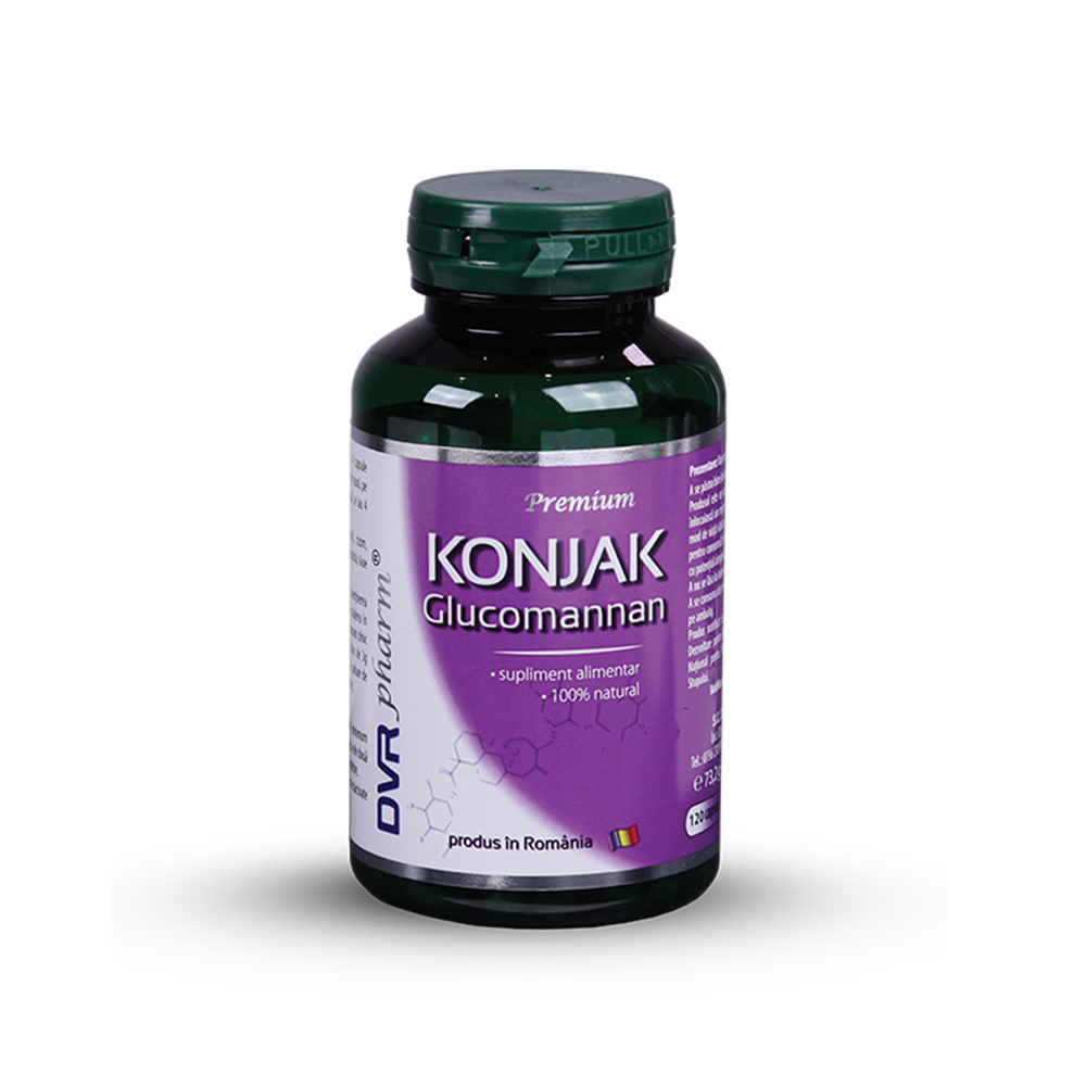 Konjak Glucomannan, 120 capsule, DVR Pharm