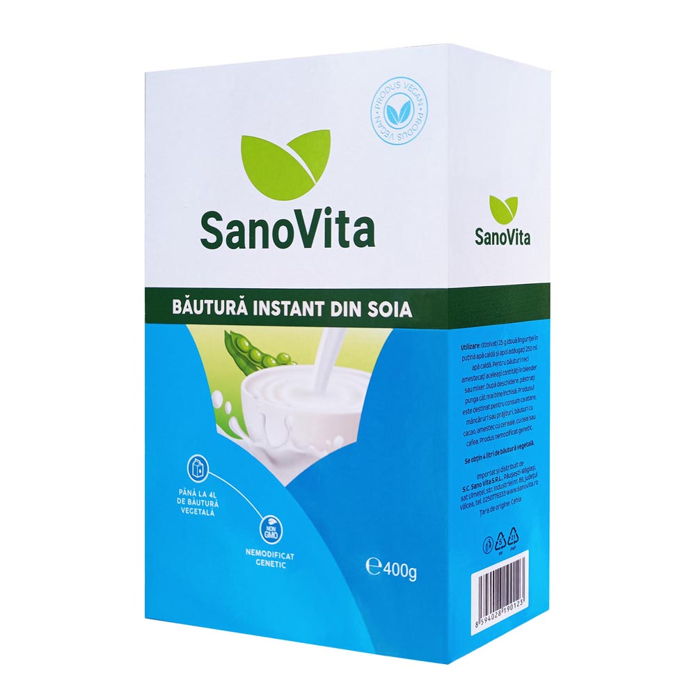 Bautura instant din soia pudra, 400g, SanoVita
