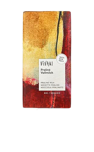 Ciocolata cu praline si lapte integral Bio, 100g, Vivani